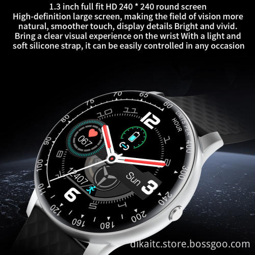 H30 smartwatch Diy Watchface Full Touch Fitness Tracker